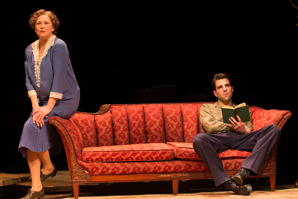 Cherry Jones and Zachary Quinto in “The Glass Menagerie” at the Booth Theatre. | MICHAEL J. LUTCH