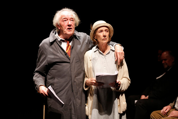 Michael Gambon and Eileen Atkins in Samuel Beckett’s “All that Fall,” directed by Trevor Nunn at 59e59 through December 8 only. | CAROL ROSEGG