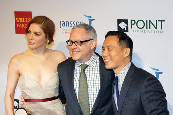 “Under the Dome” actress Rachelle Lefevre, Dr. Neal Baer, and B.D. Wong. | MICHAEL SHIREY