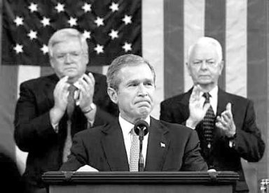 Bush Backs an Amendment