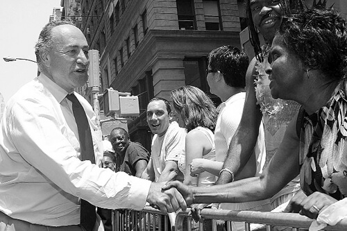 In city election year, elected officials and hopefuls brave a hot Fifth Avenue hike