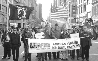 GAY VETS MARCH IN MANHATTAN