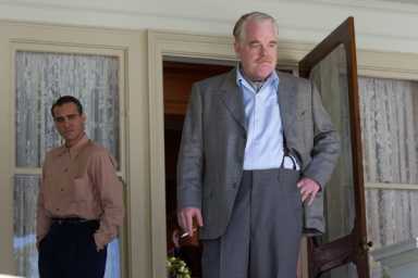 JOAQUIN PHOENIX and PHILIP SEYMOUR HOFFMAN star in THE MASTER
