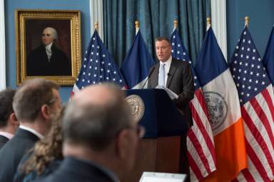 Mayor Bill de Blasio issues the preliminary New York City Budget for FY 2015