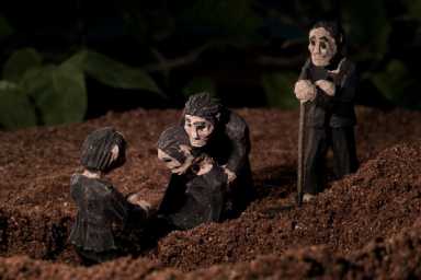 A scene from Rithy Panh’s THE MISSING PICTURE.  Courtesy of St