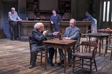 Set design by Kevin Depinet
Inspired by a set design by John Conklin
Lighting design by Natasha Katz
Costume design by Merrily Murray-Walsh