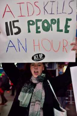 ACT Up World AIDS Day Demo
-© Donna F. Aceto-
