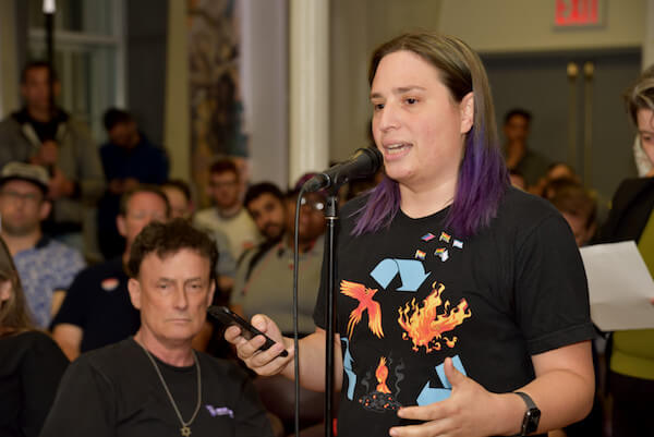 HOP and Reclaim Pride Coalition square off again.
�Donna F. Aceto