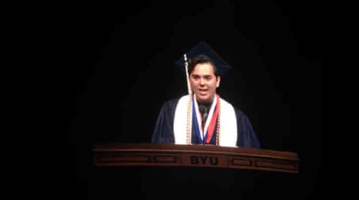 BYU Valedictorian Comes Out on the Graduation Stage