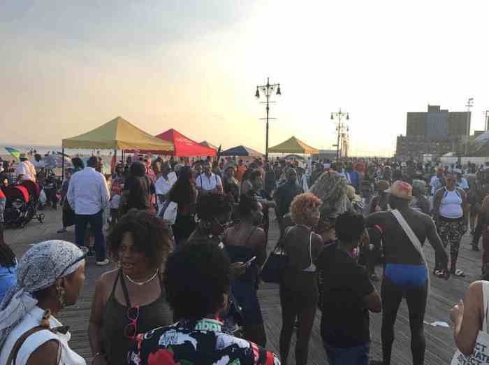 NYC Black Pride's Coney Island beach day in 2017.