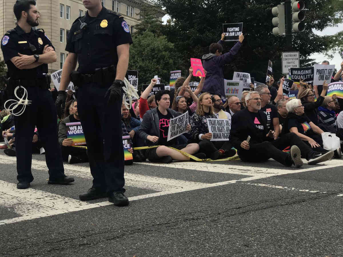 Over 100 Protestors Arrested at Supreme Court