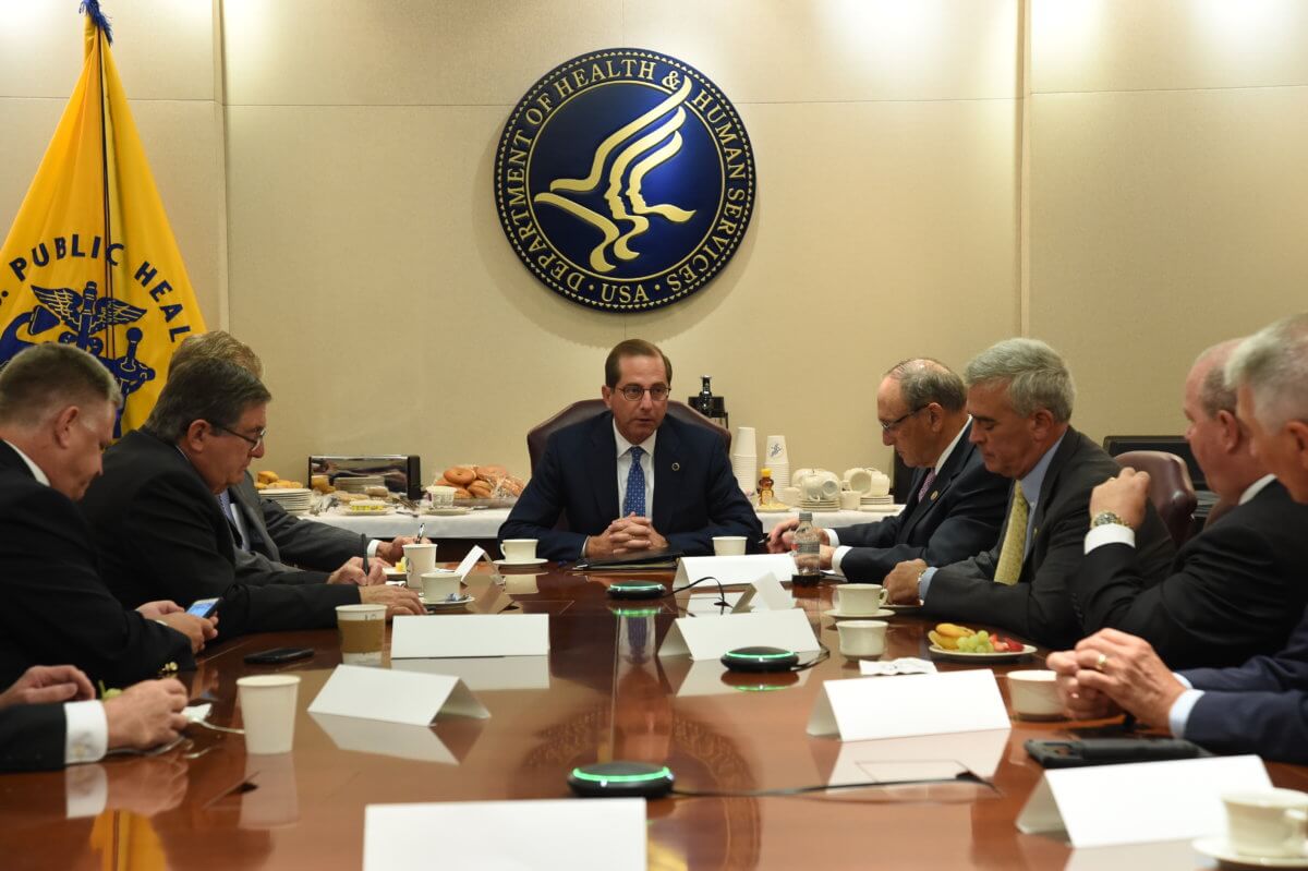 HHS Secretary of HHS Alex M. Azar meeting with Members of Congress