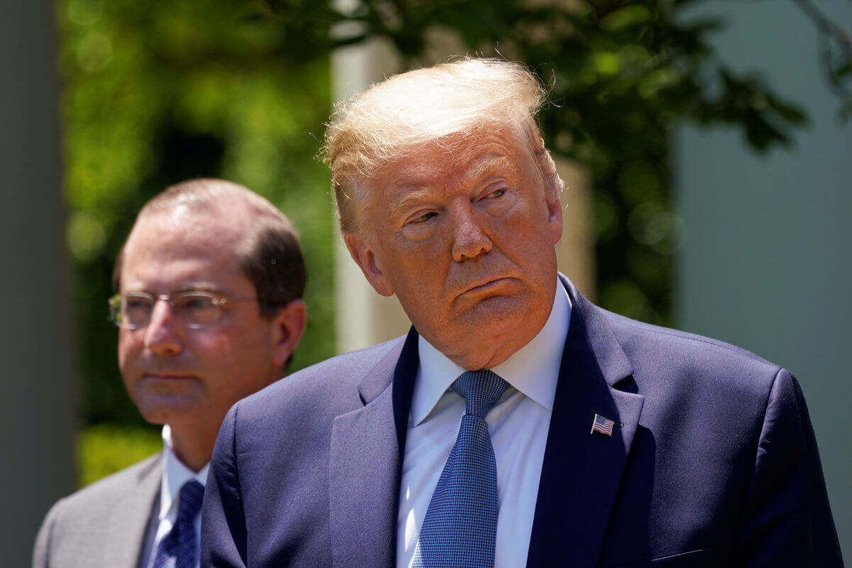 U.S. President Trump holds coronavirus response event in the Rose Garden at the White House in Washington