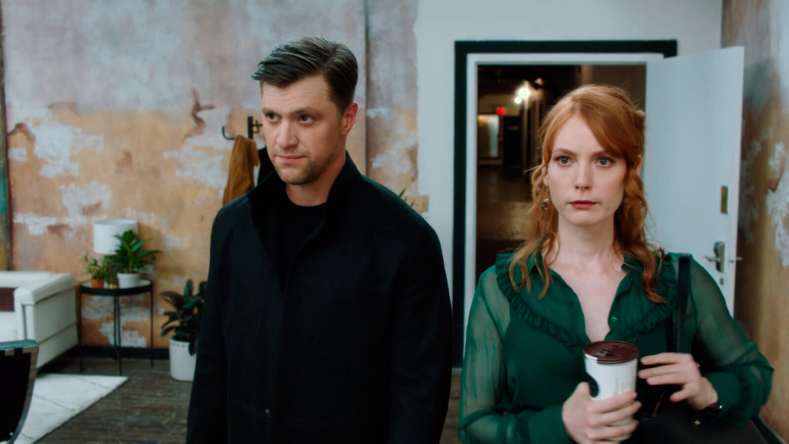 Shane McRae and Alicia Witt in Jonathan Lisecki and Alex Appel’s "Mode...