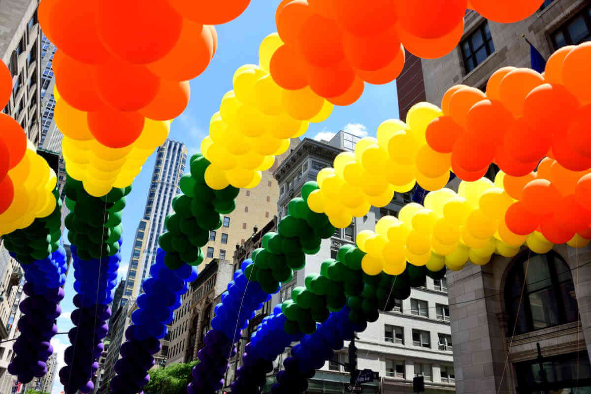 NYC Pride balloons