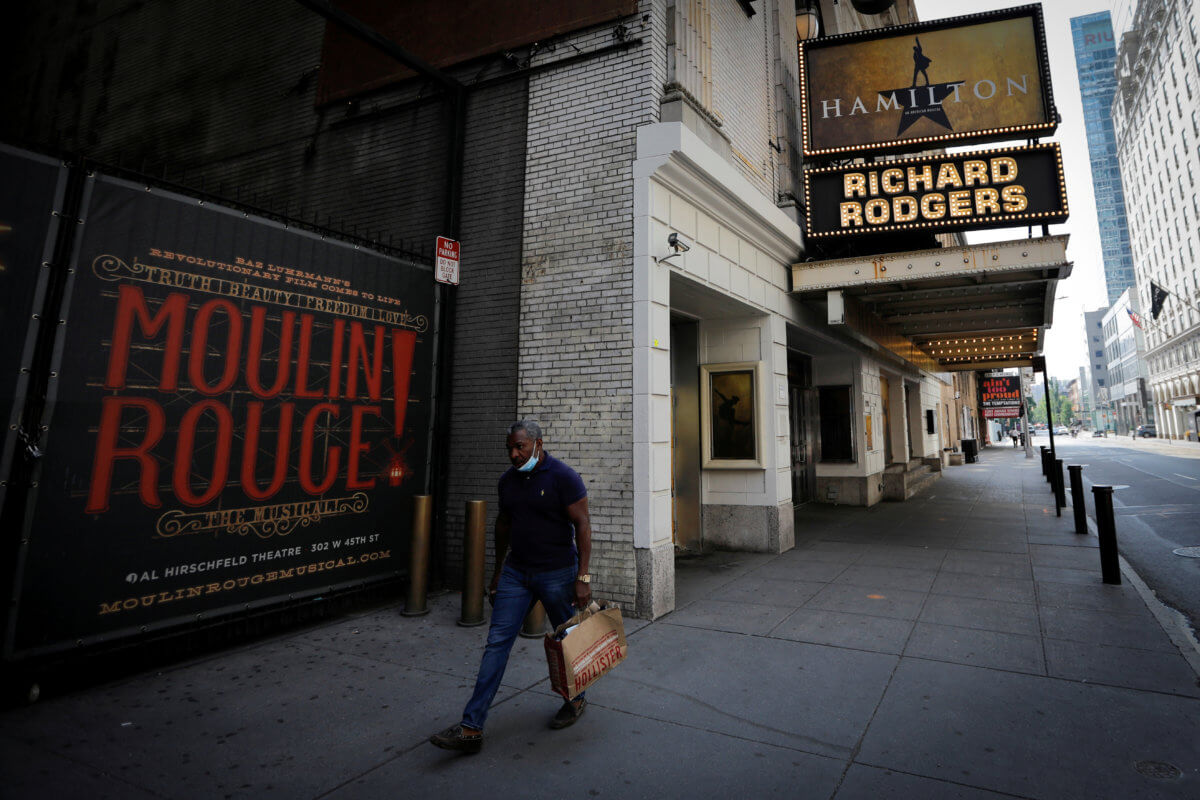 FILE PHOTO: Broadway theaters to remain closed until January 2021 in New York