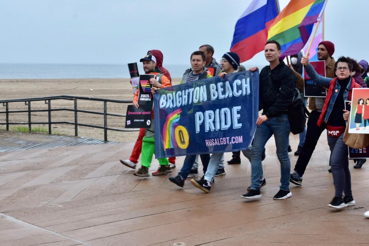 The annual Brighton Beach Pride March takes place on the Riegelmann Boardwalk along Brooklyn's southern coast.