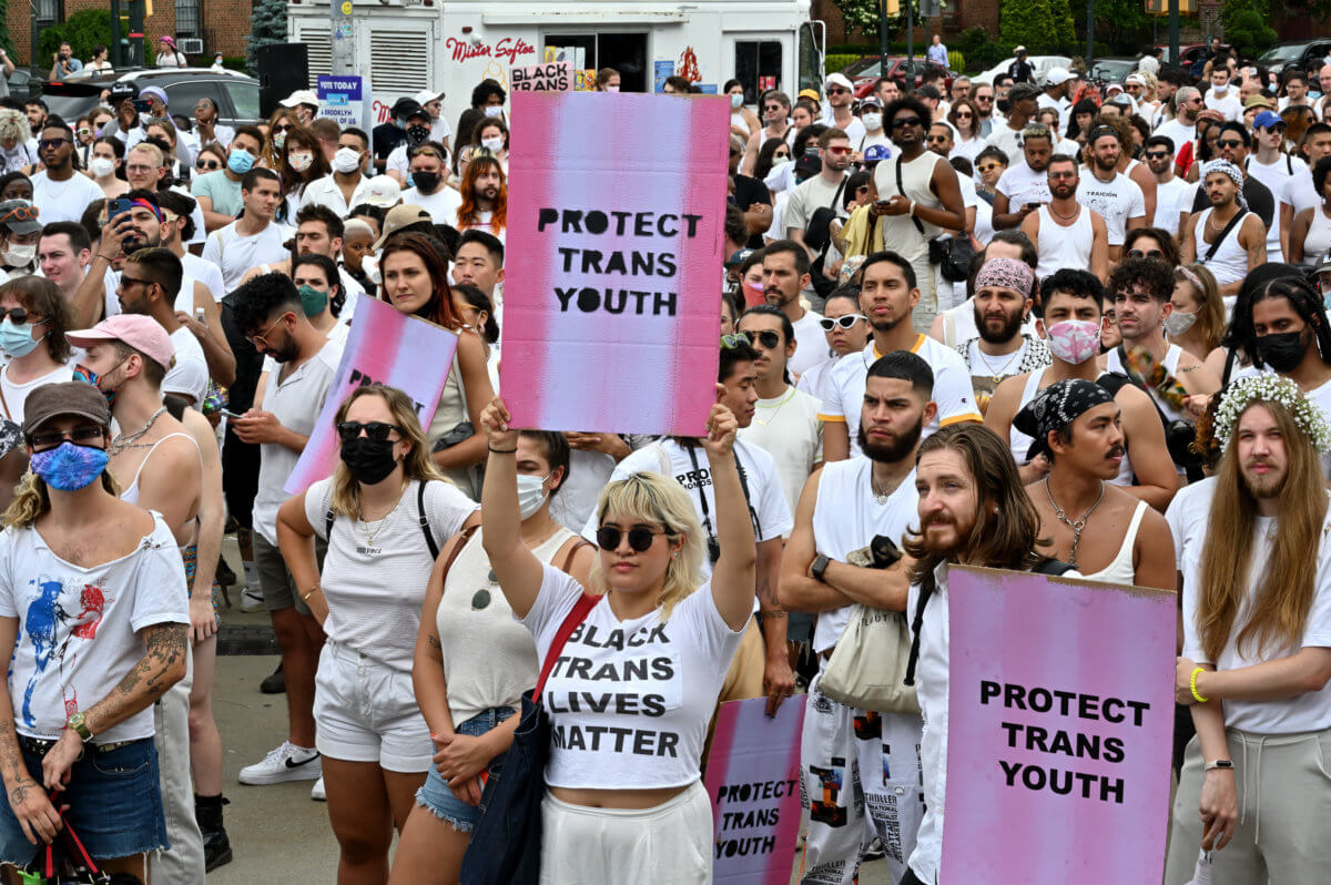 A previous Brooklyn Liberation march and rally focused on trans youth.