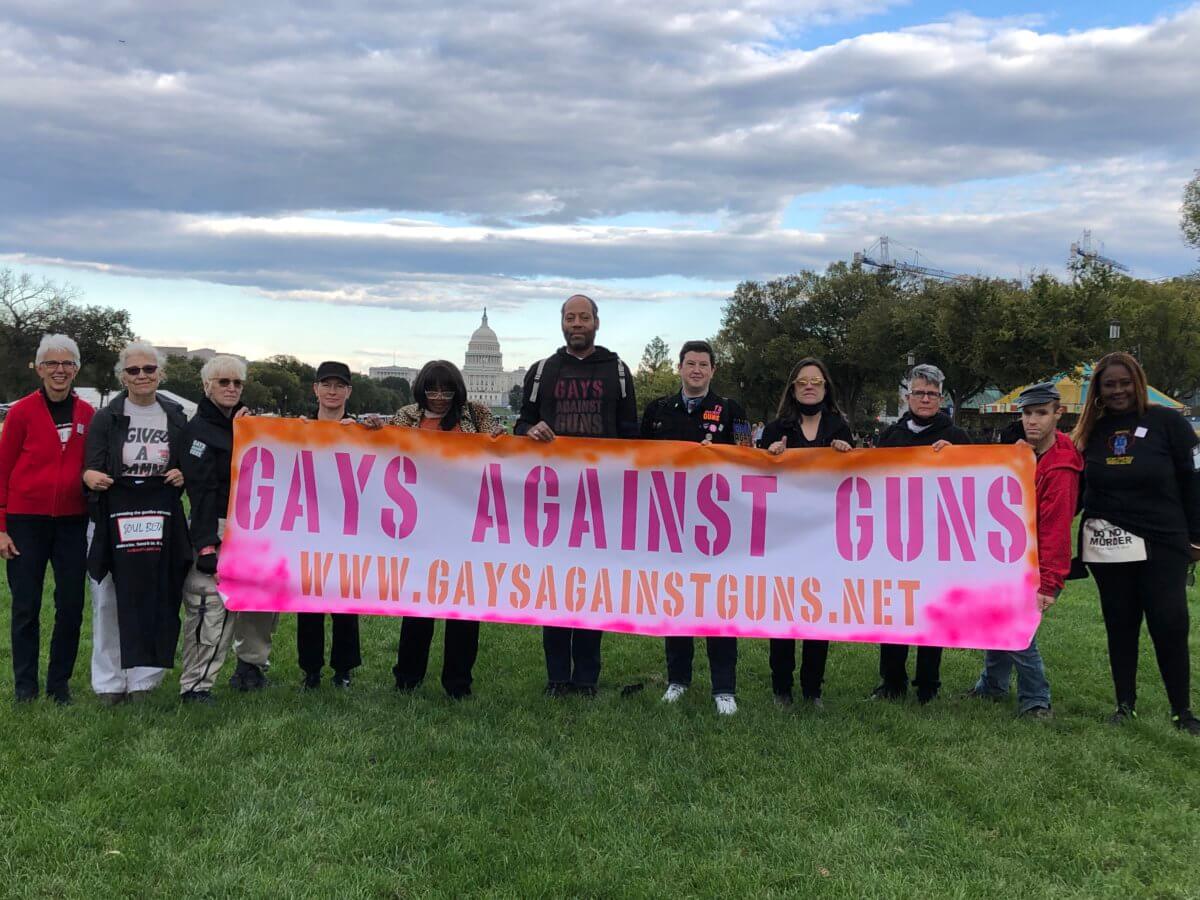 The Gays Against Guns crew in Washington in 2021.
