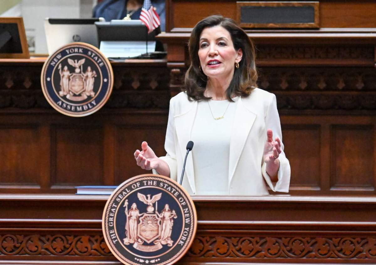 New York Gov. Kathy Hochul delivers her State of the State address