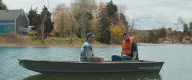 Martin and Ted in the Rowboat Scattering Ken_s Ashes (Jamie Effros, Norbert Leo Butz)