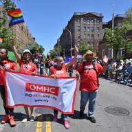 The GMHC team at Queens Pride in 2022.