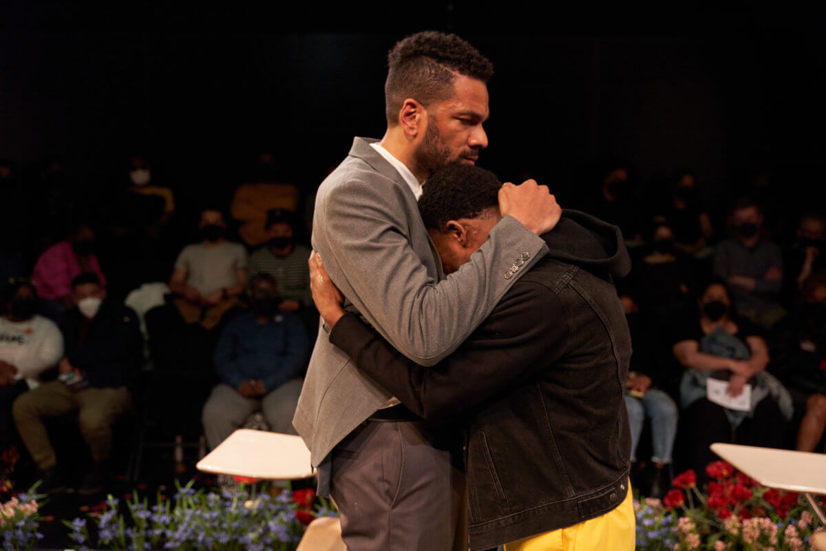 Biko Eisen-Martin and Dharon Jones in MCC Theater’s 2022 Production of soft by Donja R. Love – Photo by Daniel J. Vasquez