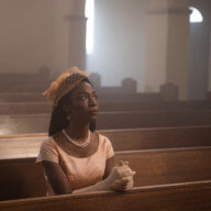 Angelica Ross in a church while starring as "Georgia" in "Framing Anges."