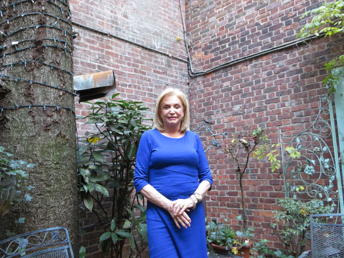 Congressmember Carolyn Maloney at her Upper East Side home.