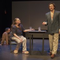 Ellis Charles Hoffmeister, Sharon Ullrick, and Mateo d'Amato in a Scene from "Not About Me."