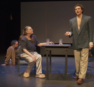 Ellis Charles Hoffmeister, Sharon Ullrick, and Mateo d'Amato in a Scene from "Not About Me."