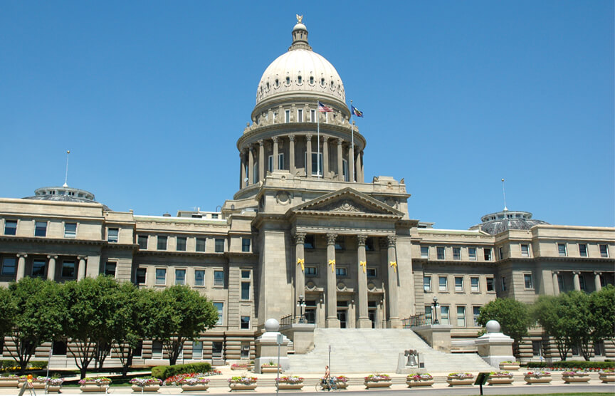 The Idaho Capitol Building.