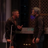 Matt de Rogatis and Frederick Weller in a scene from "Cat on a Hot Tin Roof."