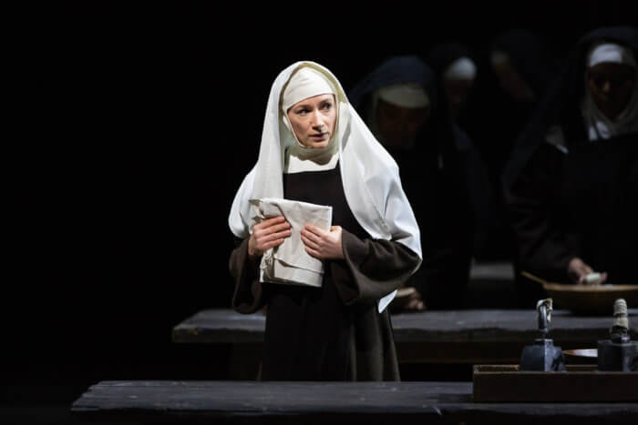 Sabine Devieilhe as Sister Constance in Poulenc's "Dialogues des Carmélites."