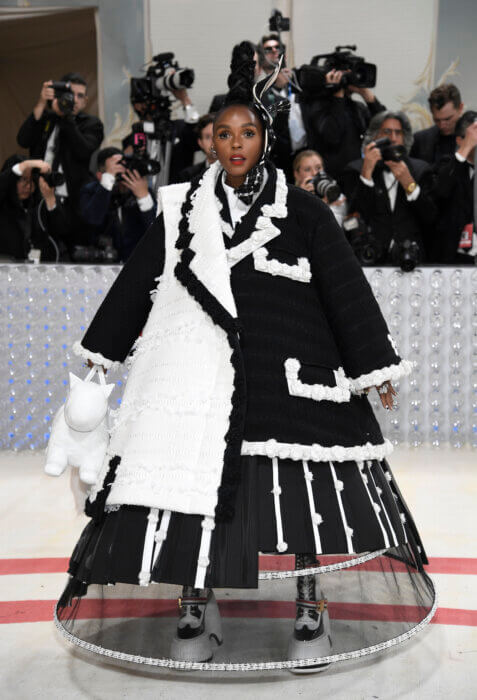Janelle Monáe attends The Metropolitan Museum of Art's Costume Institute benefit gala celebrating the opening of the "Karl Lagerfeld: A Line of Beauty" exhibition on Monday, May 1, 2023, in New York. 