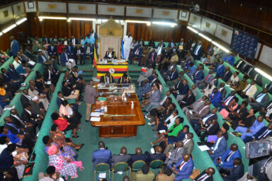 The Ugandan Parliament votes on a harsh new anti-gay bill on March 21, 2023.