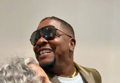 Kehinde Wiley at the opening of "Havana" at Sean Kelly Gallery.