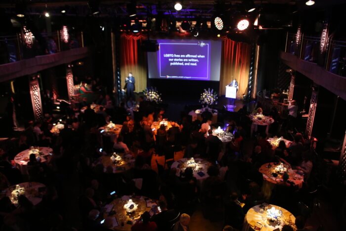 The Edison Ballroom in cabaret style seating, at the 35th Annual Lambda Literary Awards in New York on Friday June 9, 2023. 