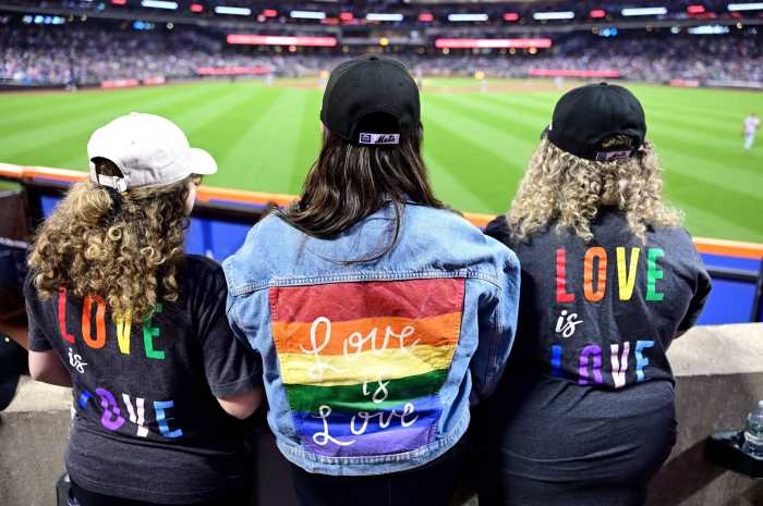 Fans enjoy Pride Night at Citi Field in 2023.