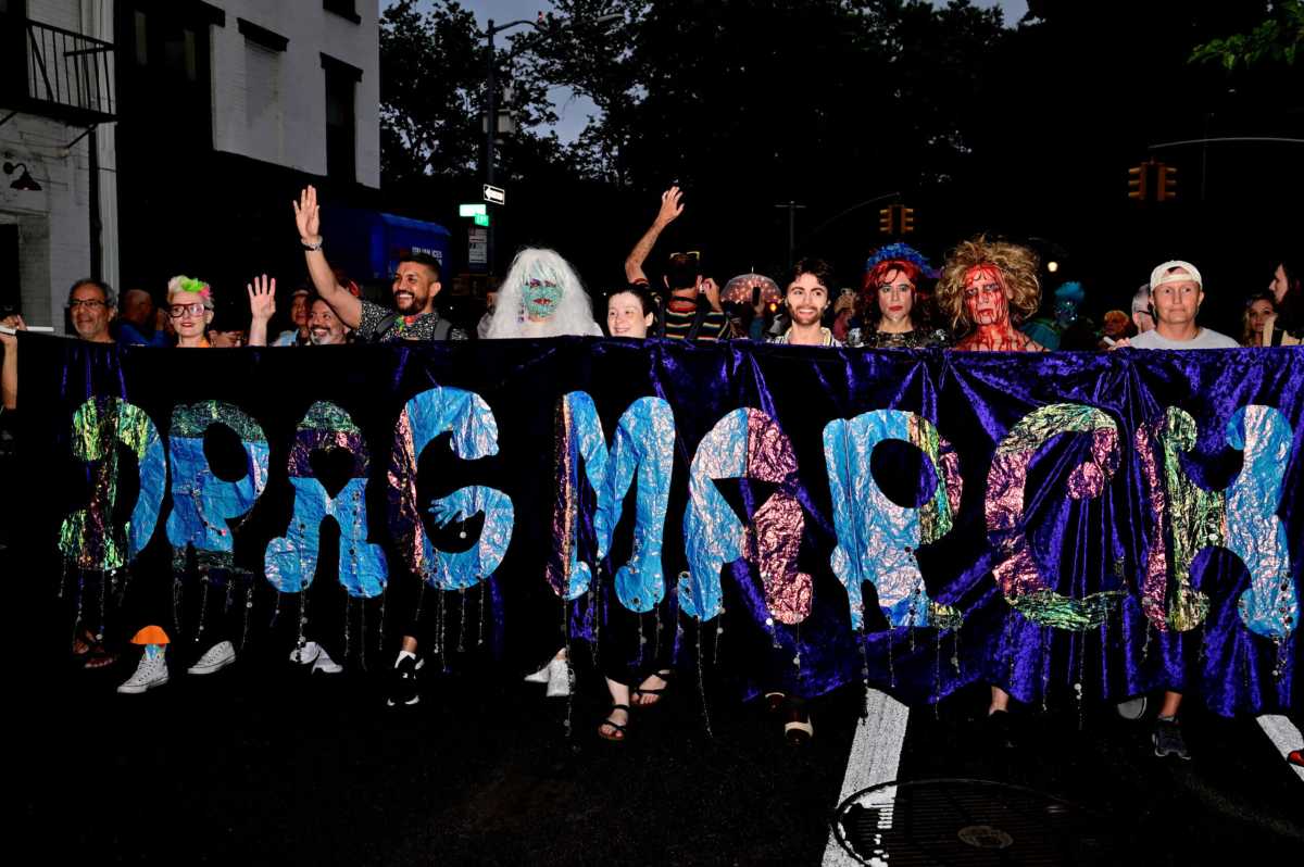 The Drag March went from Tompkins Square Park to the Stonewall Inn.