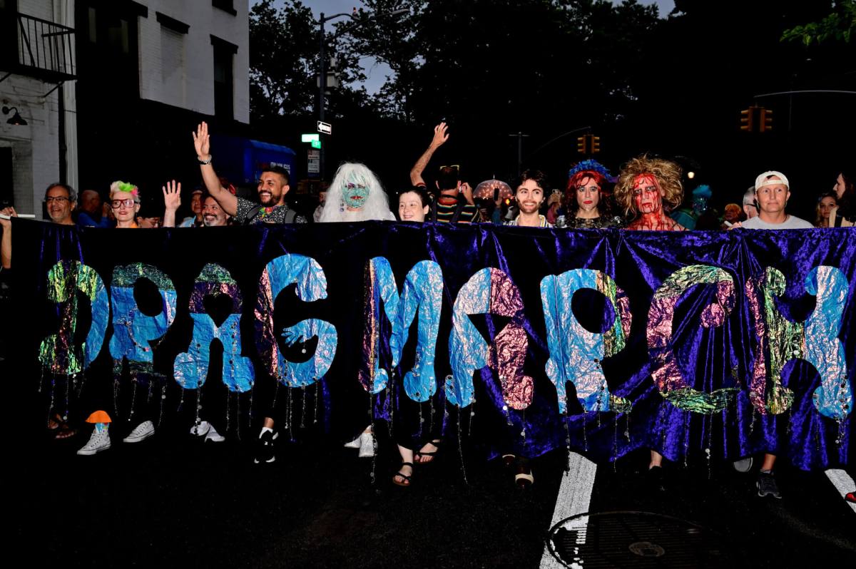 The Drag March went from Tompkins Square Park to the Stonewall Inn.