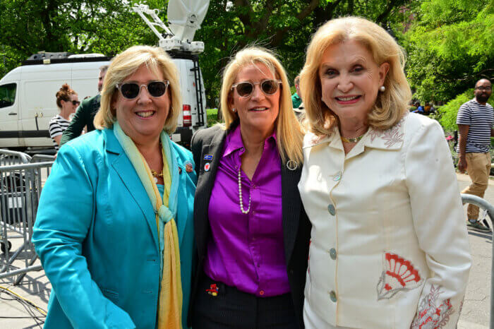 Assemblymember Rebecca Seawright, Judith Kasen-Windsor, and former Congressmember Carolyn Maloney.