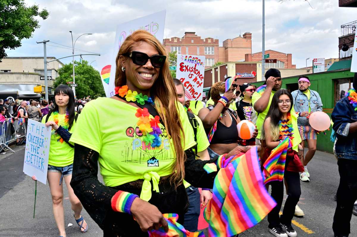 The Hetrick Martin Institute's team at Queens Pride in 2023.