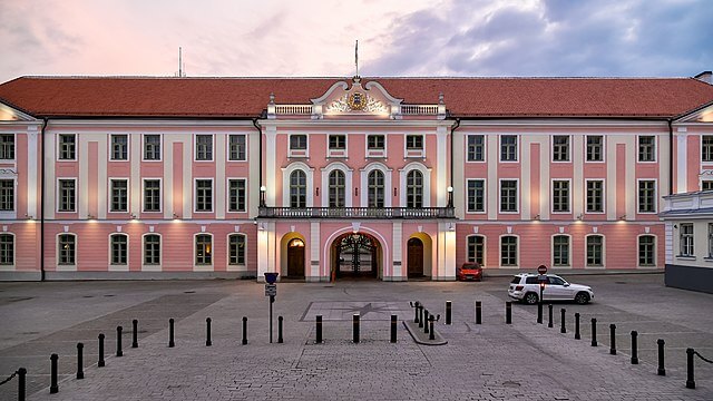 Estonia's parliament building, where lawmakers voted to legalize same-sex marriage.