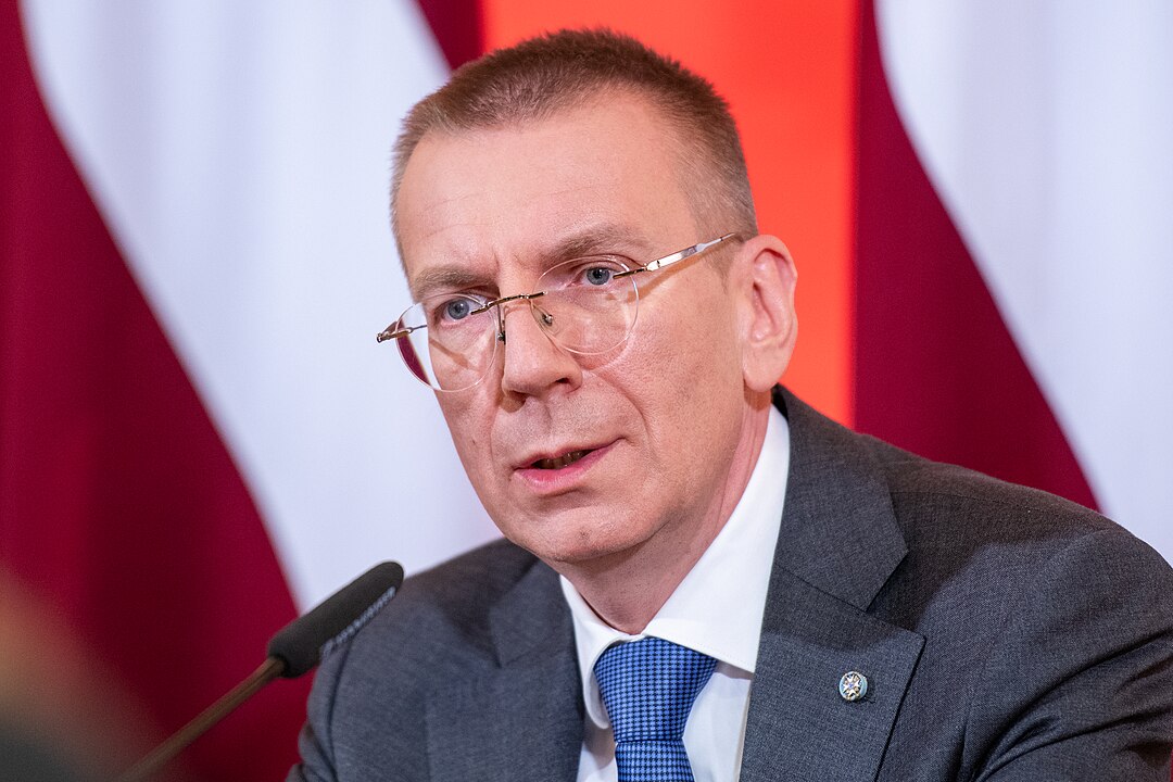 Latvian President Edgars Rinkevics.