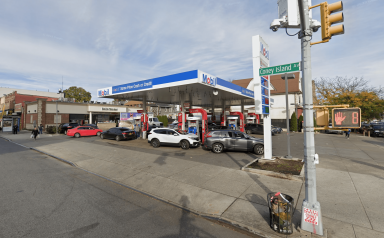 O'Shae Sibley was killed at a Mobil gas station along Coney Island Avenue in Brooklyn.