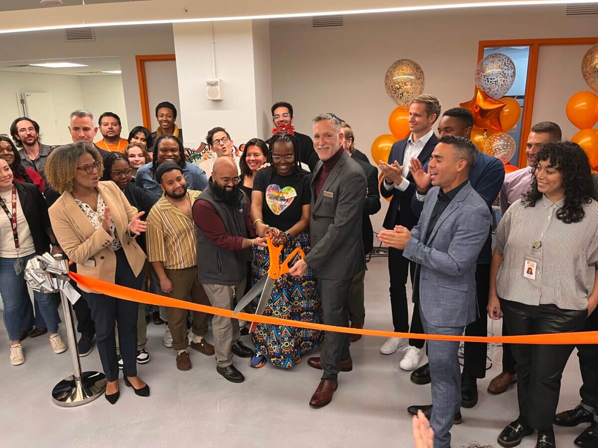 A ribbon-cutting ceremony marked the opening of the Ali Forney Center's new headquarters and drop-in center in Manhattan.