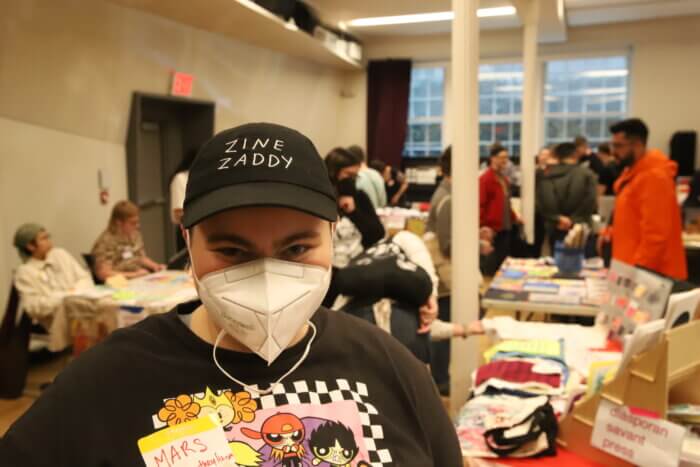 Mars at the New York Queer Zine Fair on Saturday, October 7. They were representing Three Fifty collective, a group of queer and trans zine artists. They’ve been making zines for over a decade.