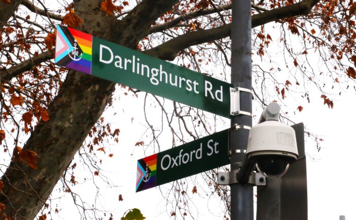 Darlinghurst at Oxford in the Darlinghurst neighborhood, Sydney’s main gay district.