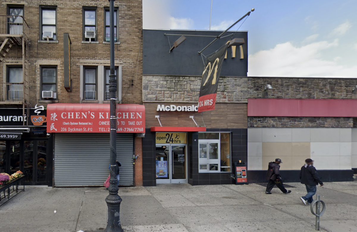 A man was attacked by a stranger at an Inwood McDonald's in early December, according to police.
